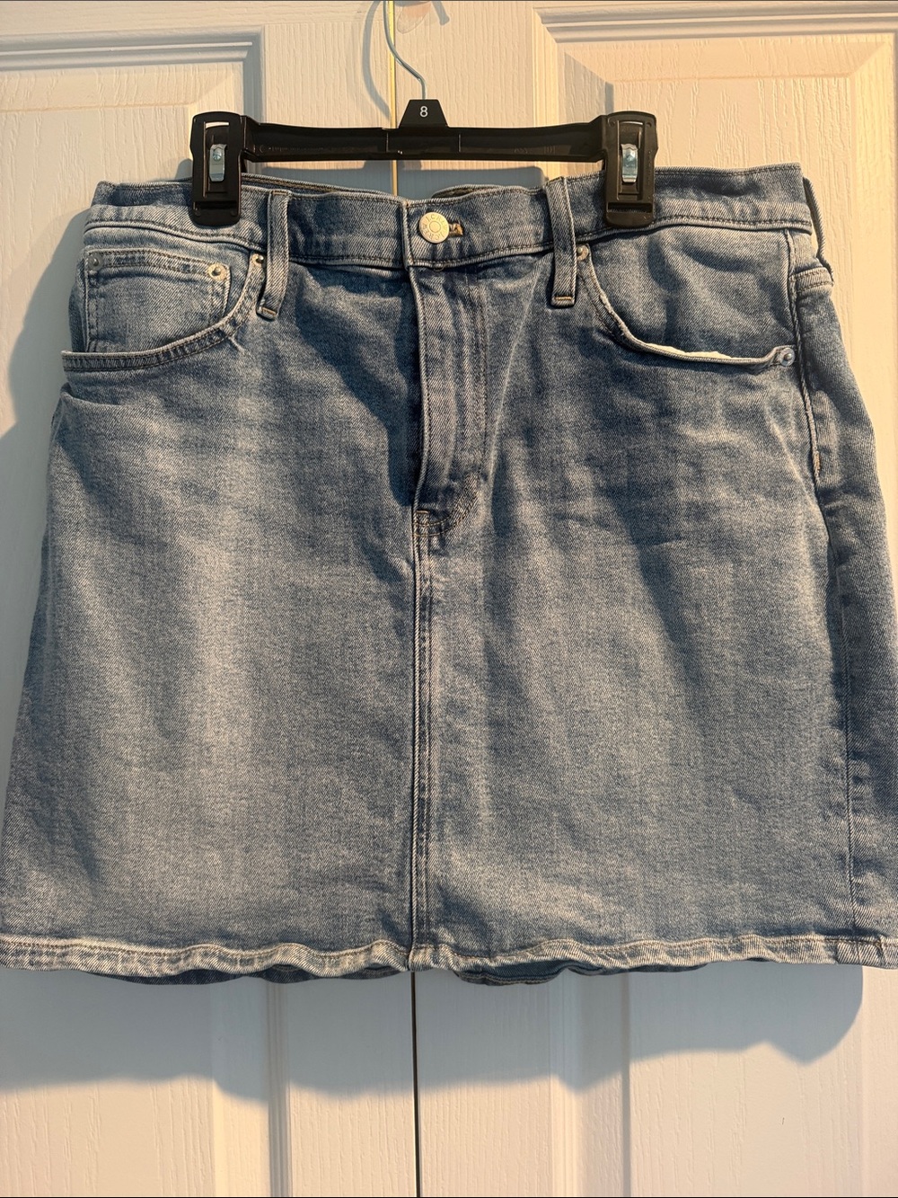 Women's Light Blue Denim Skirt